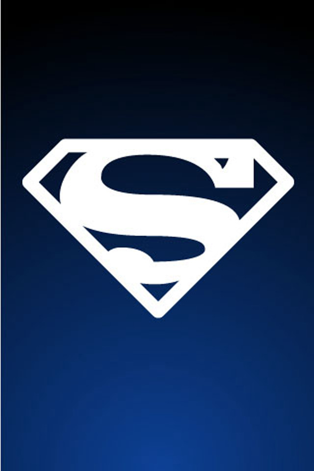 Superman logo blue background white free wallpaper - medium preview image