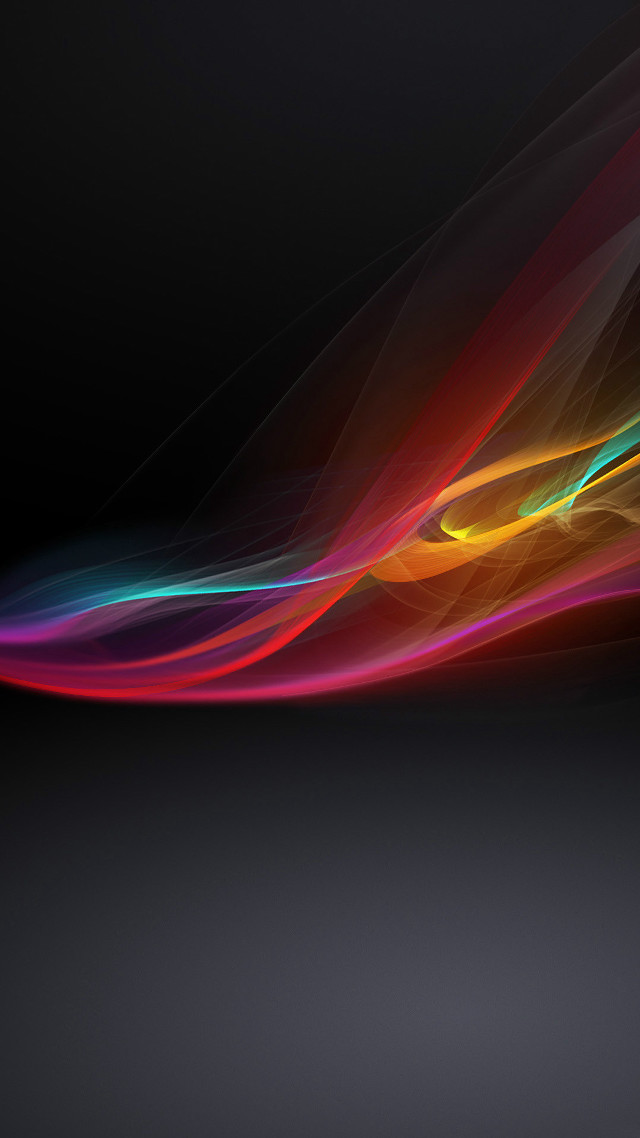 Colorful wave light black background #6 free wallpaper - medium preview image