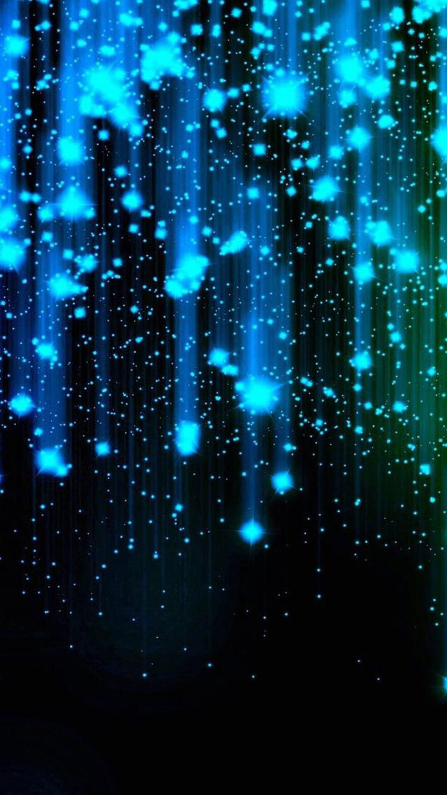 Blue green background stars lights free wallpaper - medium preview image