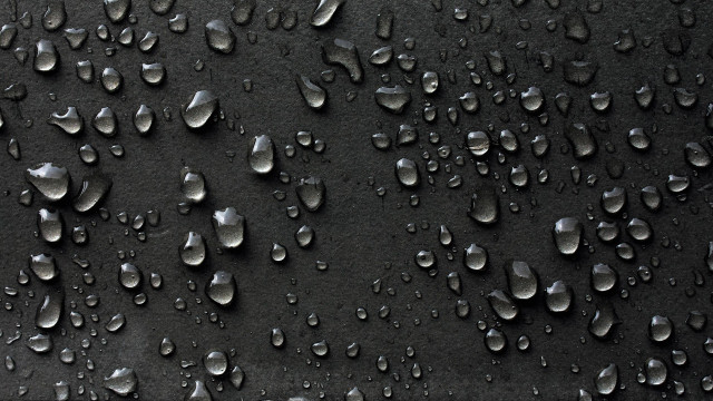 Black background water drops white free wallpaper - medium preview image