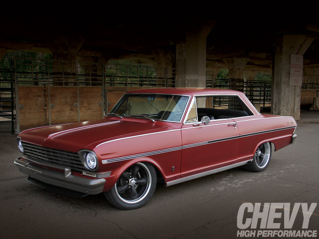 Red car parking lot fence free wallpaper - medium preview image