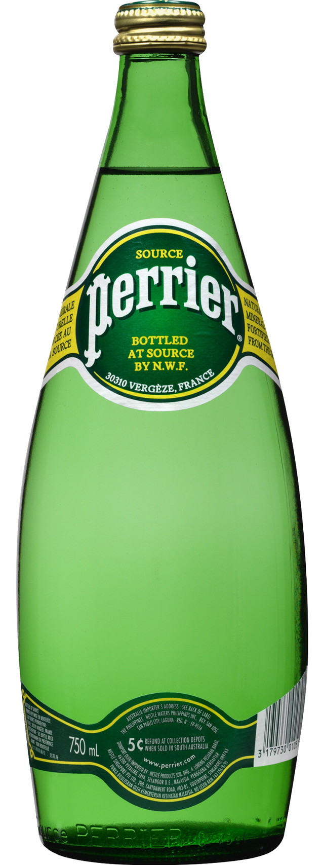 Perrier bottle sparkling water gold free wallpaper - medium preview image