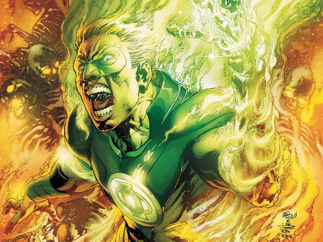 Green lantern arms out face free wallpaper - medium preview image