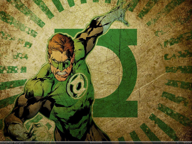 Green lantern green background letter #2 free wallpaper - medium preview image