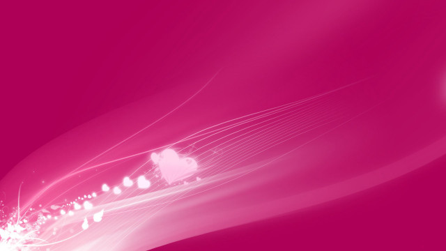Pink background white swirl hearts free wallpaper - medium preview image