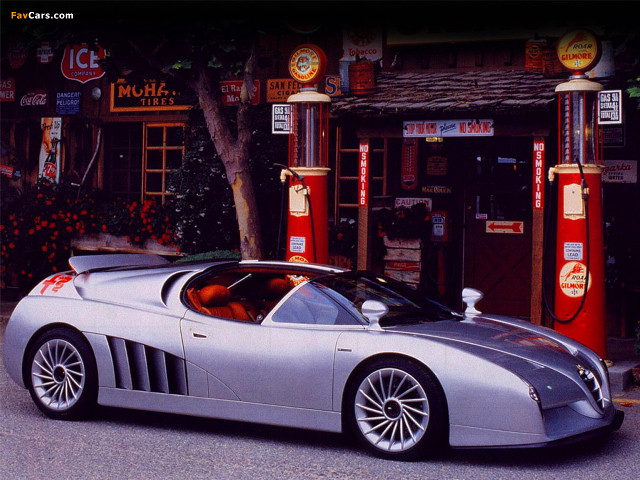 Silver sportscar gasstation tokyo retrofuturism free wallpaper - medium preview image