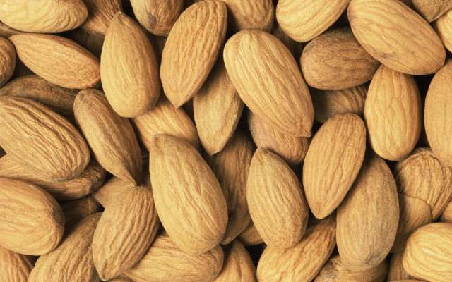 Almonds brown border 3d render free wallpaper - medium preview image