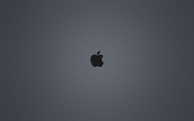 Apple logo gray black background #2 free wallpaper - medium preview image