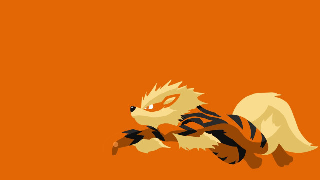 Cartoon animal running orange background free wallpaper - medium preview image