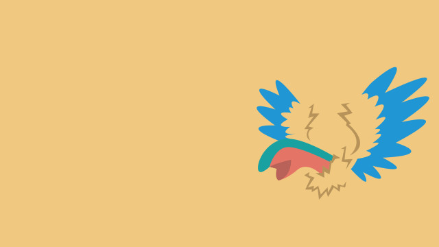 Cartoon character blue red bird free wallpaper - medium preview image