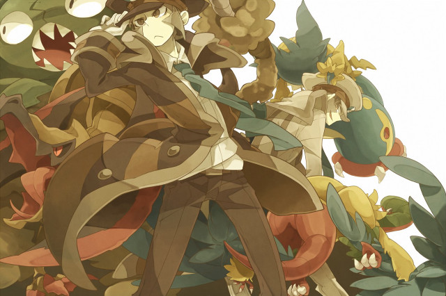 Man hat coat tree leaves free wallpaper - medium preview image