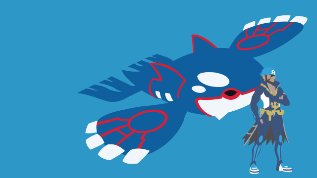 Person blue white cat red free wallpaper - medium preview image