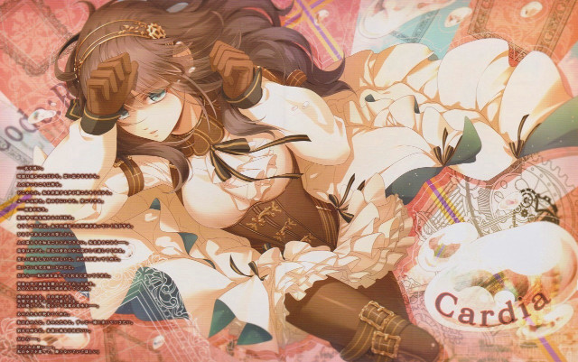 Woman hat dress coffee cardboard free wallpaper - medium preview image