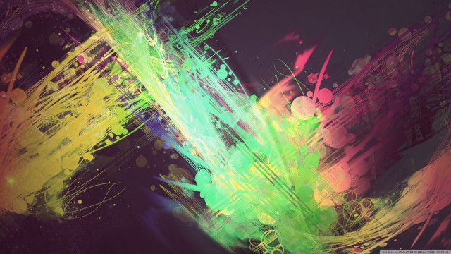 Colorful abstract painting black background #5 free wallpaper - medium preview image