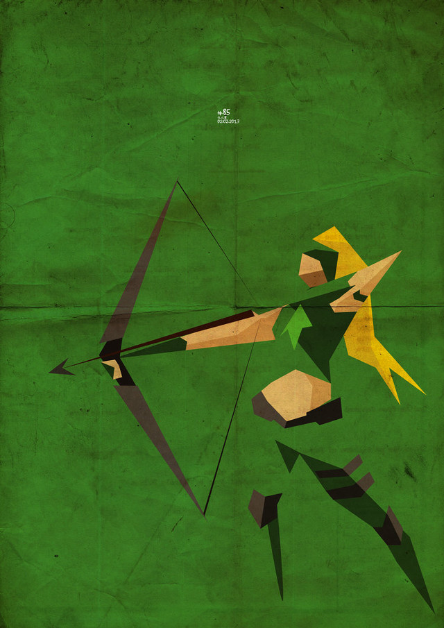 Man bow arrow poster image free wallpaper - medium preview image