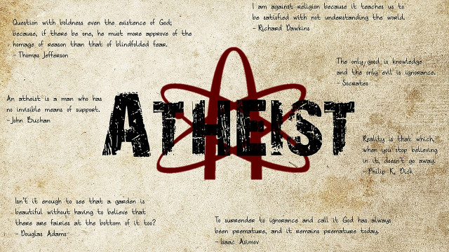 Atheist red black paper image free wallpaper - medium preview image