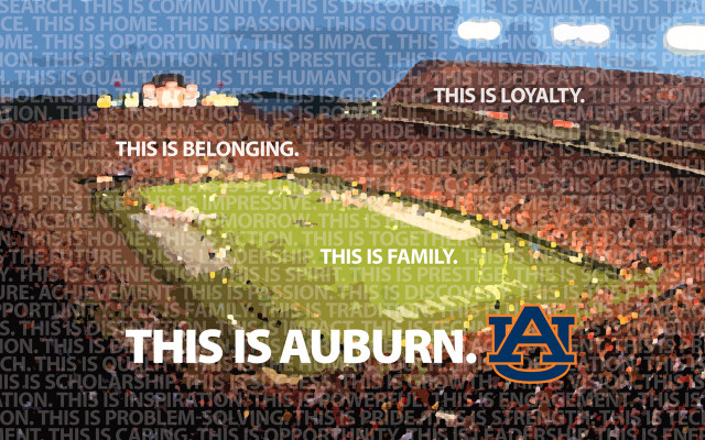 Stadium large field crowd auburn free wallpaper - medium preview image