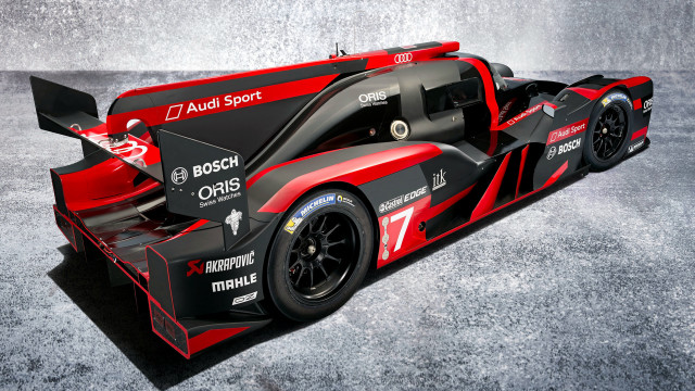 Red black race car above free wallpaper - medium preview image