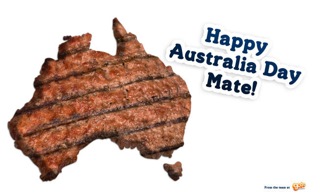 Happy australia day mate meat free wallpaper - medium preview image