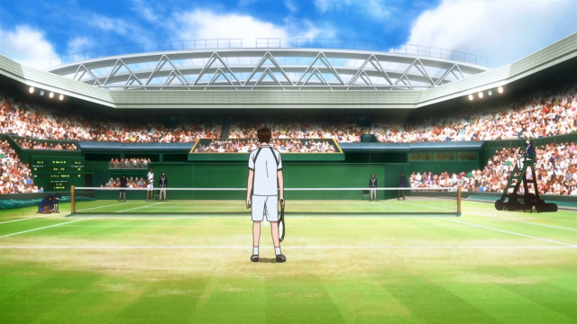 Tennis player court crowd sunny free wallpaper - medium preview image