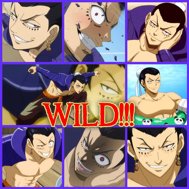 Anime collage wild characters man free wallpaper - medium preview image
