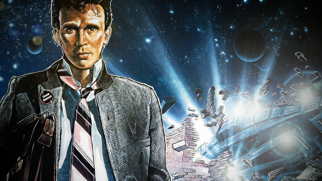 Man suit tie space station free wallpaper - medium preview image