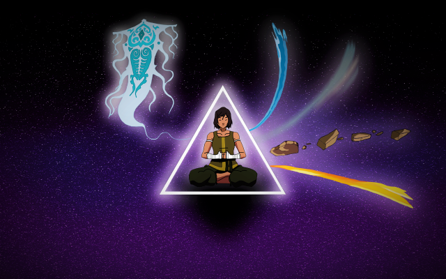 Woman triangle light space jelly free wallpaper - medium preview image