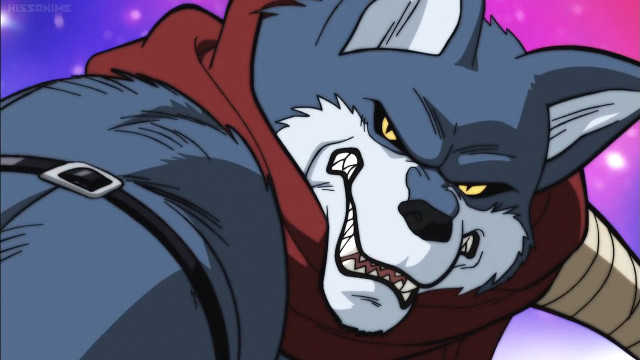 Cartoon character wolf face red free wallpaper - medium preview image