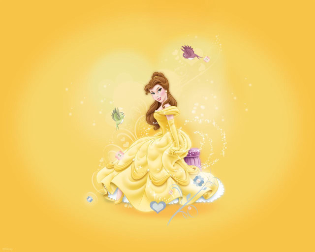 Cartoon character yellow dress bird free wallpaper - medium preview image