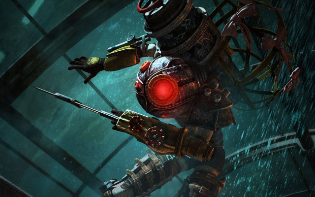 Robot red light gun spider free wallpaper - medium preview image