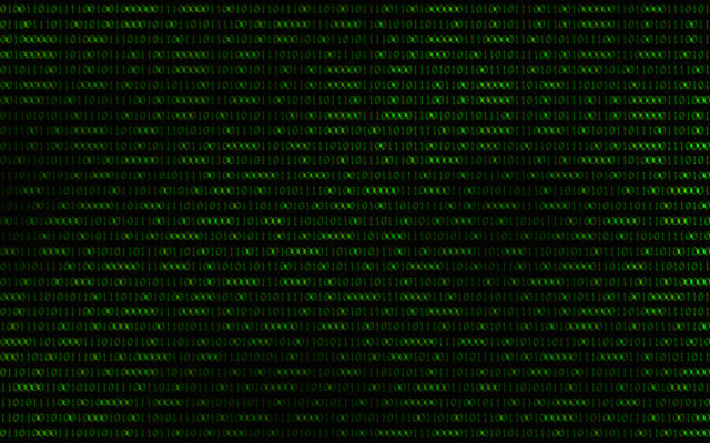Green numbers black border ascii free wallpaper - medium preview image