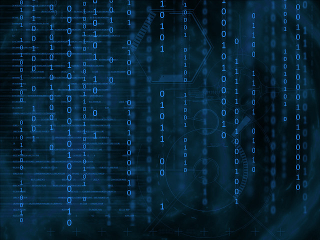 Blue background numbers clock dark #2 free wallpaper - medium preview image