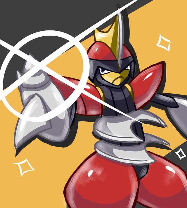 Cartoon character sword armor yellow free wallpaper - medium preview image