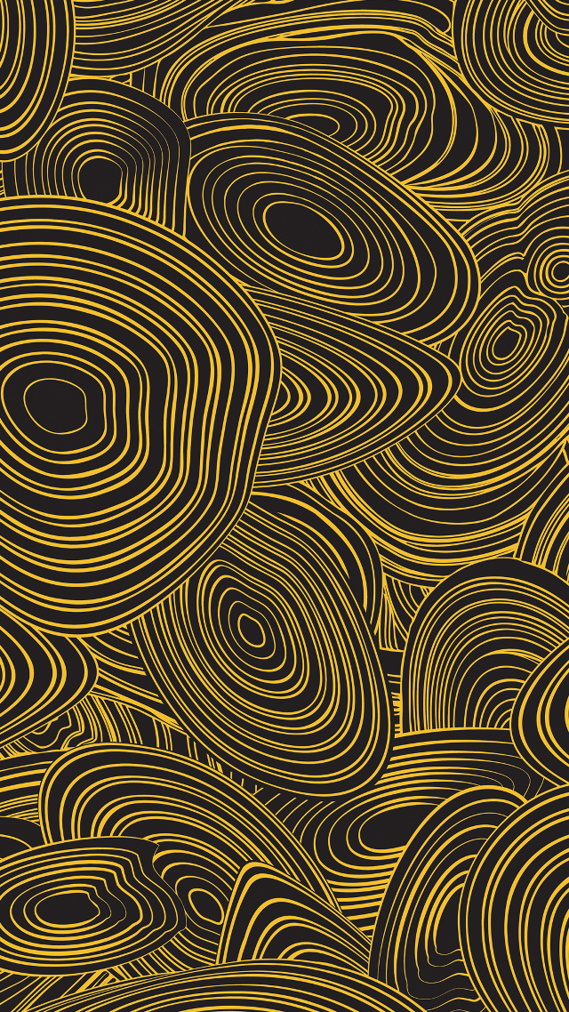 Black gold background swirls circles free wallpaper - medium preview image
