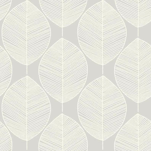 White gray leaf pattern wallpaper free wallpaper - medium preview image
