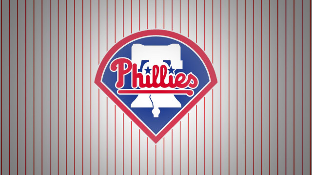 Philadelphia phillies logo striped background free wallpaper - medium preview image
