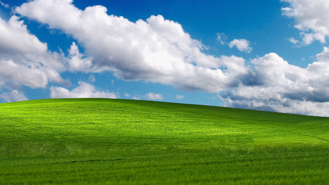 Green field blue sky clouds #71 free wallpaper - medium preview image