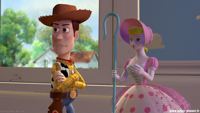 Cartoon character standing next to free wallpaper - medium preview image
