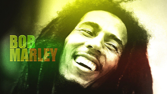 Man dreadlocks green yellow background free wallpaper - medium preview image