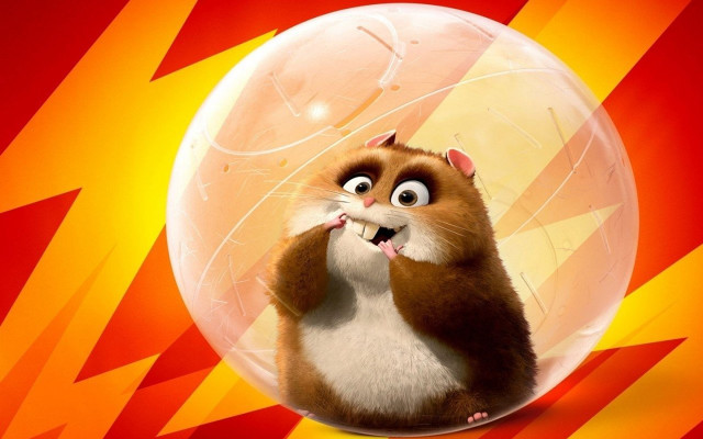 Cartoon character bubble ball surprised free wallpaper - medium preview image