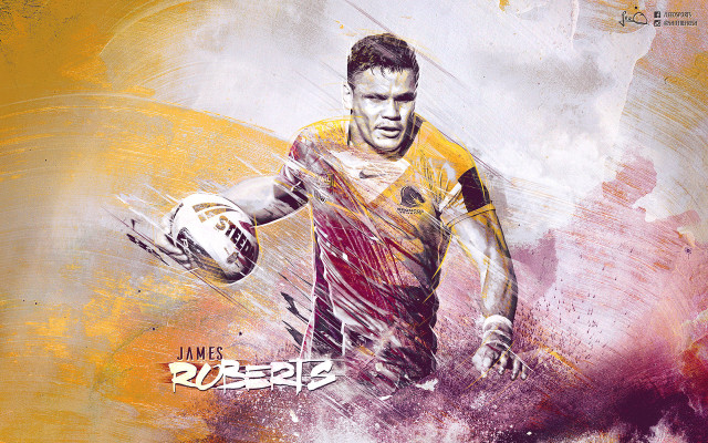Rugby player yellow background red free wallpaper - medium preview image