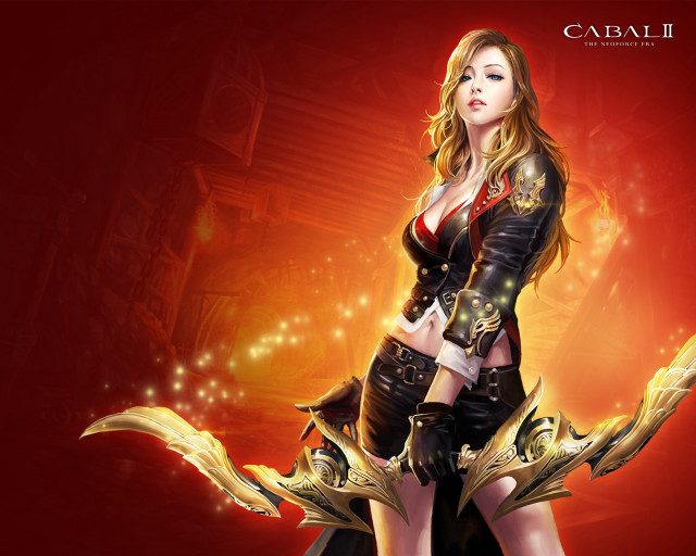 Cao zhibai fantasy portrait blonde free wallpaper - medium preview image
