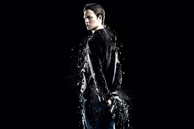 Man standing water hands pockets free wallpaper for desktop - medium preview image