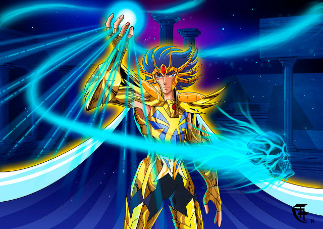 Cartoon character sword blue room free wallpaper - medium preview image