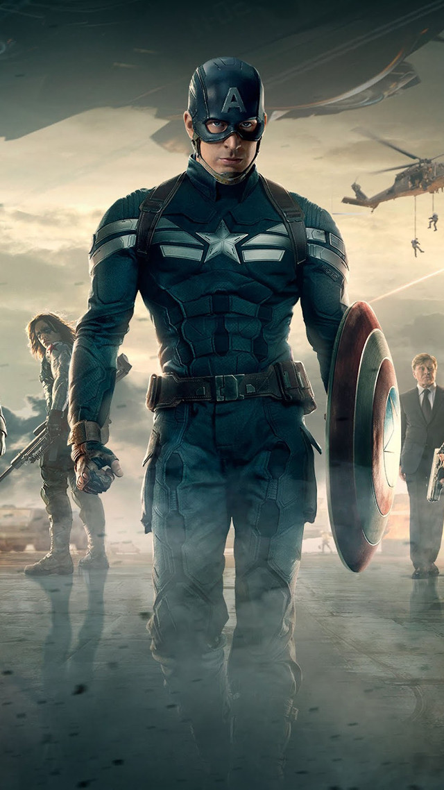 Captain america costume man group free wallpaper - medium preview image