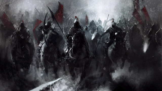 People horses snow flags man free wallpaper - medium preview image