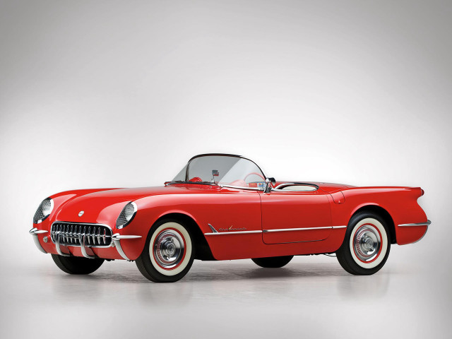Red classic car studio white free wallpaper - medium preview image