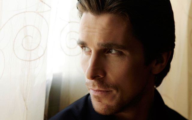 Man looking out window curtain free wallpaper - medium preview image