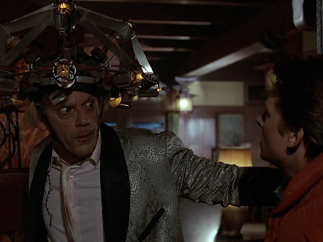 Man weird hat talking another free wallpaper - medium preview image