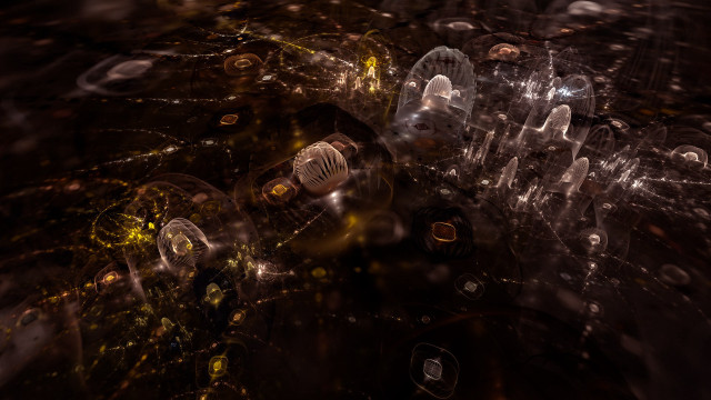 Bottles dark room lights bubbles free wallpaper - medium preview image